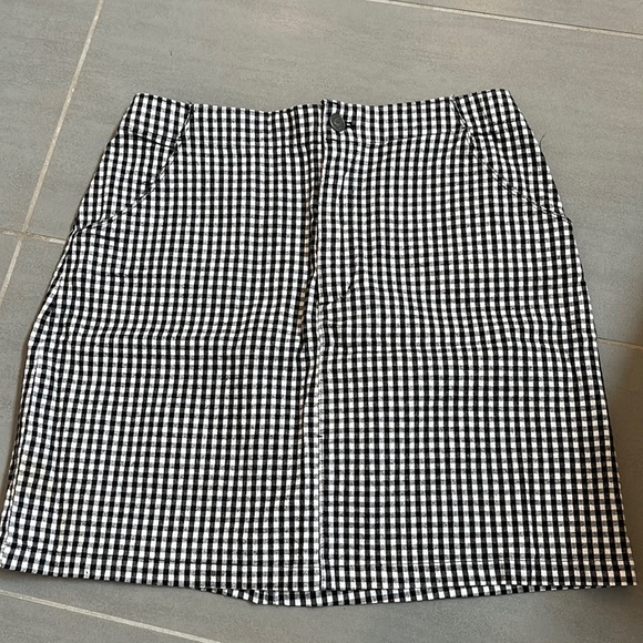 Checkered skirt- cotton and stretchy feel - Picture 1 of 3